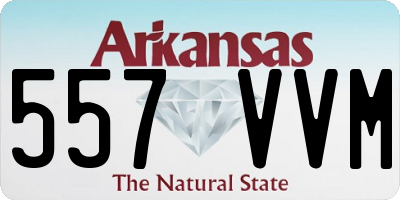AR license plate 557VVM