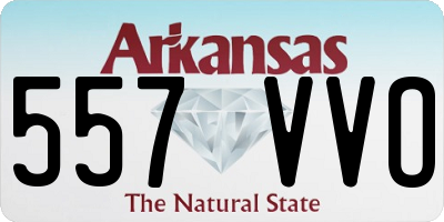AR license plate 557VVO