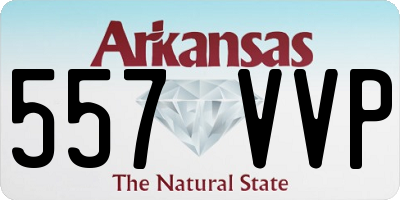 AR license plate 557VVP