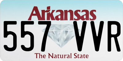 AR license plate 557VVR