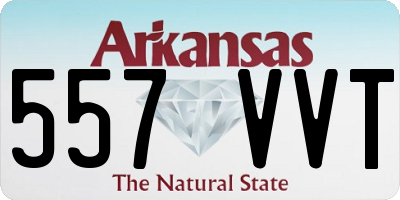 AR license plate 557VVT