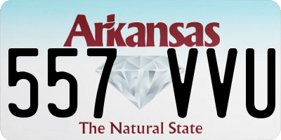 AR license plate 557VVU