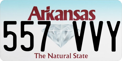 AR license plate 557VVY