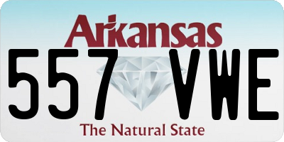 AR license plate 557VWE
