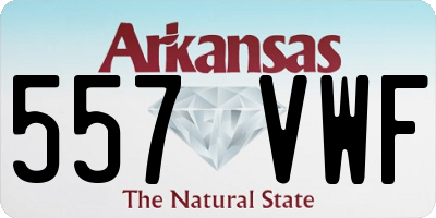 AR license plate 557VWF