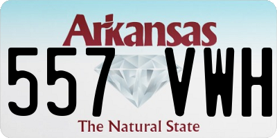 AR license plate 557VWH