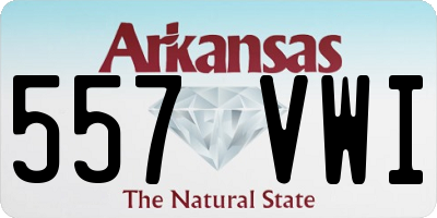 AR license plate 557VWI