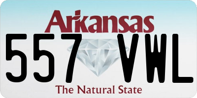 AR license plate 557VWL
