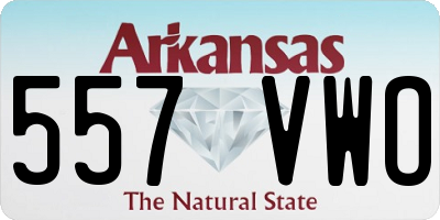 AR license plate 557VWO