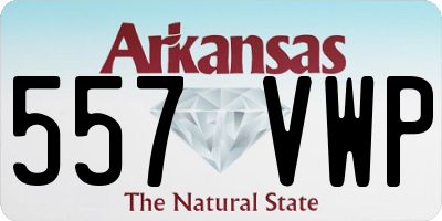 AR license plate 557VWP