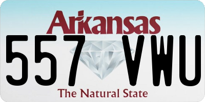 AR license plate 557VWU