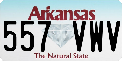 AR license plate 557VWV