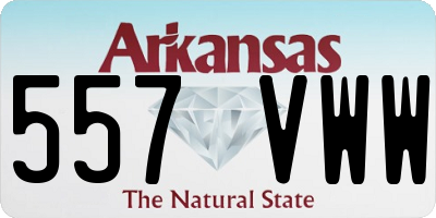 AR license plate 557VWW