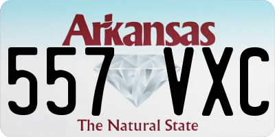 AR license plate 557VXC
