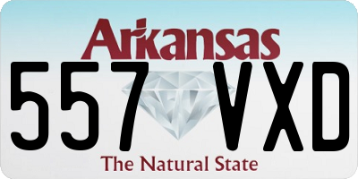 AR license plate 557VXD