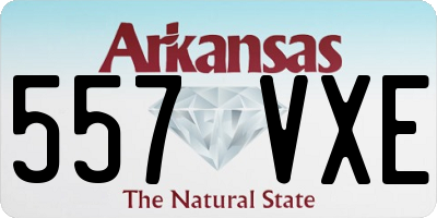 AR license plate 557VXE