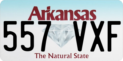 AR license plate 557VXF