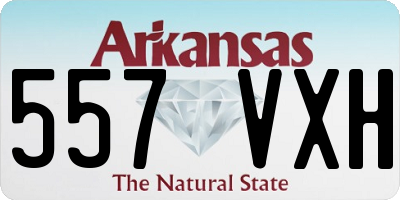 AR license plate 557VXH