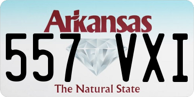 AR license plate 557VXI