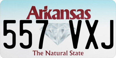 AR license plate 557VXJ
