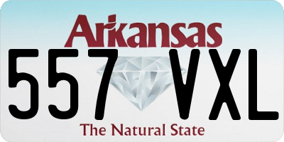 AR license plate 557VXL