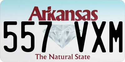 AR license plate 557VXM