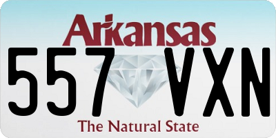 AR license plate 557VXN