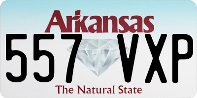 AR license plate 557VXP