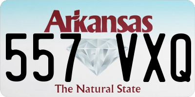 AR license plate 557VXQ