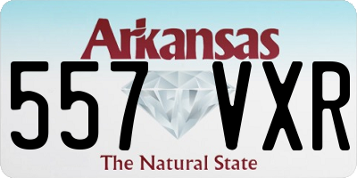 AR license plate 557VXR