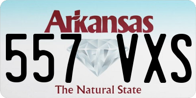 AR license plate 557VXS