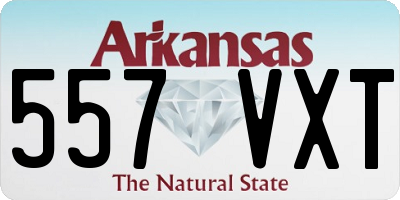 AR license plate 557VXT