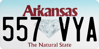 AR license plate 557VYA