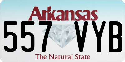 AR license plate 557VYB