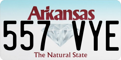 AR license plate 557VYE