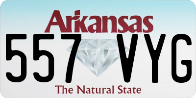 AR license plate 557VYG