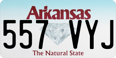 AR license plate 557VYJ