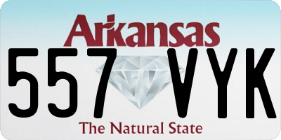 AR license plate 557VYK