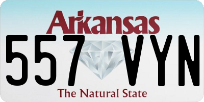 AR license plate 557VYN