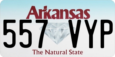 AR license plate 557VYP