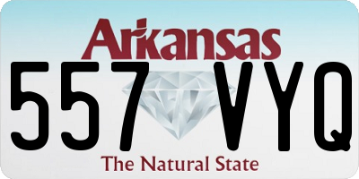 AR license plate 557VYQ