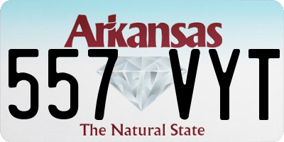 AR license plate 557VYT