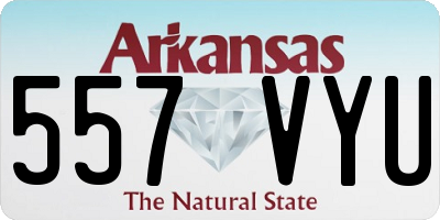AR license plate 557VYU