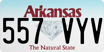 AR license plate 557VYV