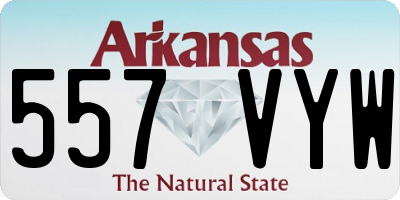 AR license plate 557VYW