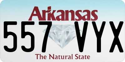 AR license plate 557VYX