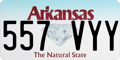 AR license plate 557VYY