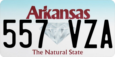 AR license plate 557VZA