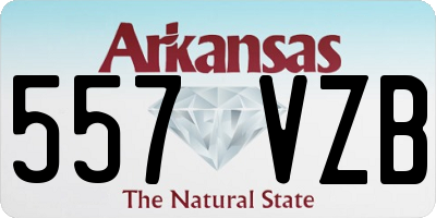 AR license plate 557VZB