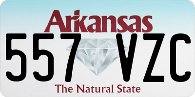AR license plate 557VZC
